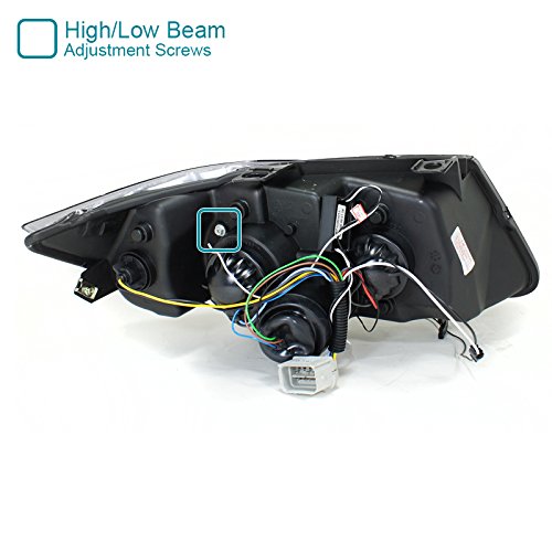 SPEC-D TUNING LED Dual Halo Projector Headlights Black Housing Made For 2006-2008 E90 3 Series 4 Door Sedan