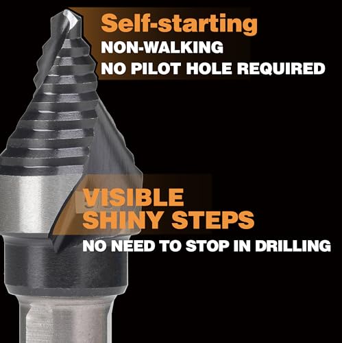 Image of 5 /8 inch Single Size M35 Step Drill Bit Unibit for Hole Drilling