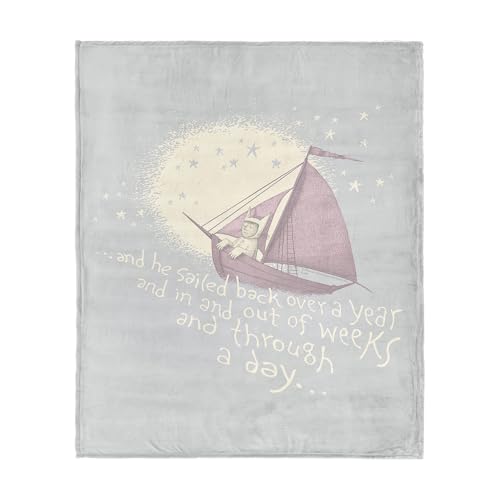 Northwest Warner Bros. Where the Wild Things are He Sailed Silk Touch Throw Blanket 50x60 Inches