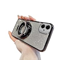 SIYOPINPFY Case For Motorola Moto G14 / G24 Case Glitter Sparkly Diamond Luxury Plating Silicon TPU Soft Cover Camera Protector Magnetic Ring Stand Holder Case For Moto G14 / Moto G24 Shiny - View #11