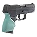 Hogue HandAll Beavertail Rubber Grip Sleeve for Taurus PT-111 Millennium G2, G2C, G3C, & G3XL, Aqua - 18514