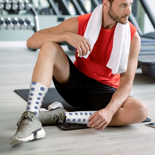 Unedskck Evil Eyes Chaussettes de sport pour femme avec coussin anti-transpiration – vue 2