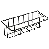 Sink Rag Drain Racks Multifunction Sponge Holder Self Adhesive Kitchen Storage Shelg Wall Mounted Organizer Bathroom Supplies (Color : Black) (Black)