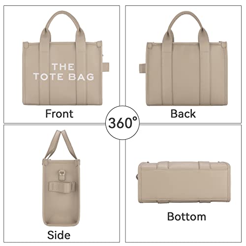Yuesuo Tote Bags For Women, Large Pu Leather Tote Bag With Zip Casual Leather Handle Shoulder Bags For Work And Travel #TOP2