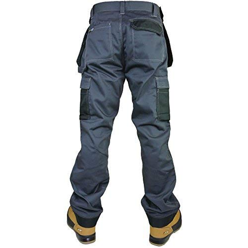 Army And Workwear Tuff para Pantalones de Trabajo para Hombre Diseño con Espacio para Varias/Rodilla Pantalones de Punto de Triple Pocket Pro Gama de Papel Libre de Rodilleras