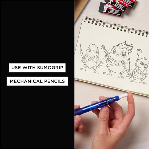SAKURA 50250 SumoGrip Mechanical Pencil Eraser Refill, 3 / Pack - White - Thumbnail 6
