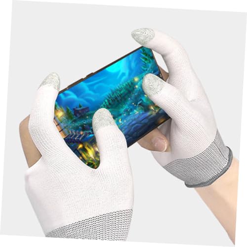 INOOMP 2 Pares Luvas De Jogos Luvas De Jogos De Telefone Luvas De Jogos De Dedo Confortáveis ​​Luvas
