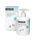El gel nutritivo limpia suavemente la piel del bebé a la vez que la nutre dejándola tersa y suave gracias a su combinación de aceites de origen natural