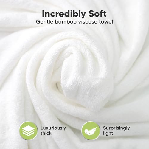 Image of KeaBabies Hooded Baby Towel for Newborn, Baby Bath Towels (Panda, Regular) | Viscose Derived from Bamboo, Large Baby Towels with Hood, Boys, Girls, Toddler, Soft Absorbent Baby Bath Essentials