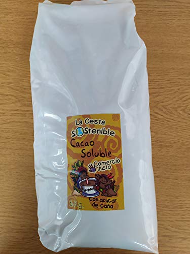 CACAO INSTANTANEO 5 KG LA CESTA SOSTENIBLE DE COMERCIO JUSTO. (5,25 EUROS/KG)