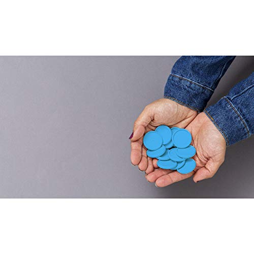 Discos Para Caderno Inteligente, CI312014, Grande, 31 mm, Azul Atlântico, Com 12 Unidades