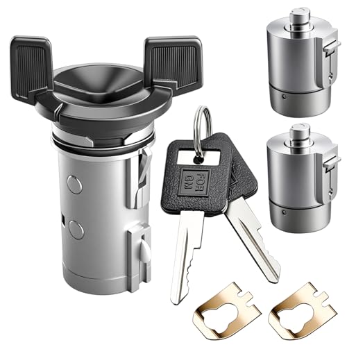 Ignition Switch & Door Lock Cylinders with Keys fit for 1982-2002 Chevy, for 1982-2000 GMC, for 1985-1991 Buick, for 1985-1987 Cadillac, Replace OE 924-791 12300443 D1414B 701400 LC1430 LC1428
