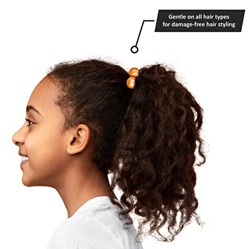 Expressions 24Pc Large Elastic Hair Ties With Balls Collection, Brightly Colored Marble Finish Elastic Hair Bands For Girls Hair Accessories, Twinbead Bubble Ponytail Holders, Cute Hair Ties No Damage Toddler Hair Accessories #TOP4