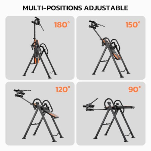 Image of YOLEO Gravity Inversion Table for Back Pain Relief 2026 New Inversion Table