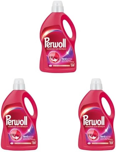 Perwoll Geliştirilmiş Renkli Sıvı Çamaşır Detarjanı 2970 ml 3lü paket, 2.97L 3lü paket