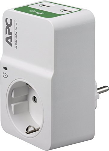 APC BY SCHNEIDER ELECTRIC SurgeArrest 1 Outlet 230 V, 2 USB PM1WU2-GR Blanc