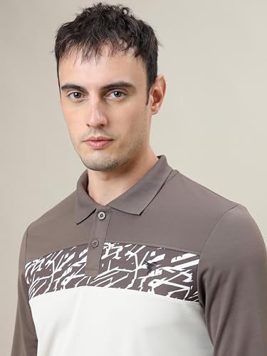 Image of TECHNOSPORT Men's 100% Polyester Slim Fit T-Shirt - (P710 P ) Pack of 1