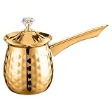 Hoement Cafetière turque vintage en métal pour amateurs d'expresso
