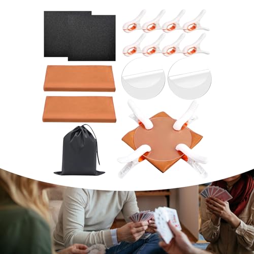 Solution complète d ' aplatissement de cartes avec planches rondes en acrylique et pochettes de rangement réutilisables incluses Kit d ' entretien de cartes – vue 4