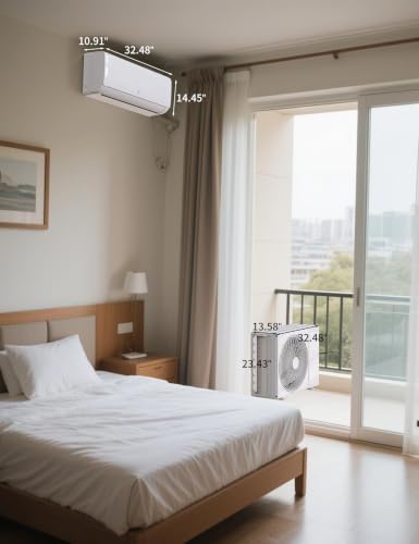 Image of Garvee 24,000 BTU Mini Split Air Conditioner with Heat Pump, 21 SEER | Cools Up to 1500 Sq. Ft, Inverter AC with Installation Kit & Remote, Ductless AC Unit with Pre-Charged Condenser, 230V, White