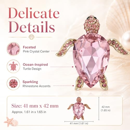 Image of Animal Brooch for Women Zirconia Rhinestone Abalone Shell Animal Lapel Pin Christmas Birthday Holiday Gift for Wife Mother Girlfriend Daughter