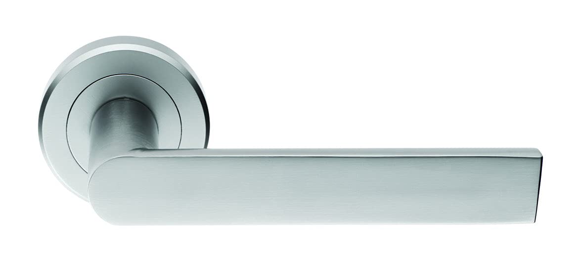 Carlisle Brass Xd06 Edge Lever Rose Door Handle, Satin Chrome