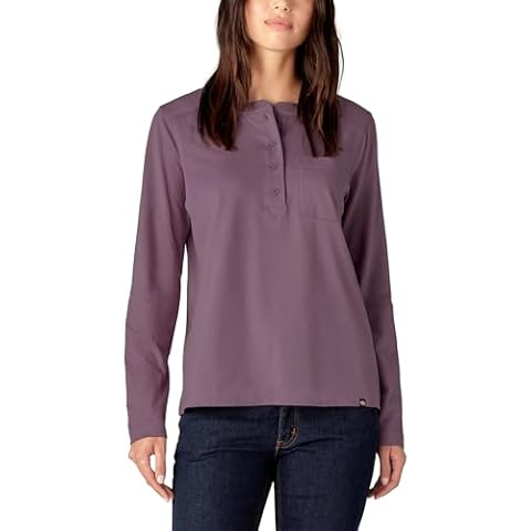 Dickies Women's Heavyweight Henley T-Shirt Cover
