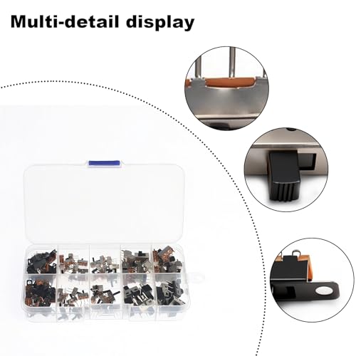 Mini interruptor deslizante SPDT con perilla alta vertical para un control preciso en PCB 5
