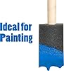 1" Foam Paint Brushes – 12 Pack Foam Brush Set for Painting, Staining & Varnishing – Small Sponge Brushes for Crafts & Trim, Chiseled Tip, Wood Handle – Made in USA #2