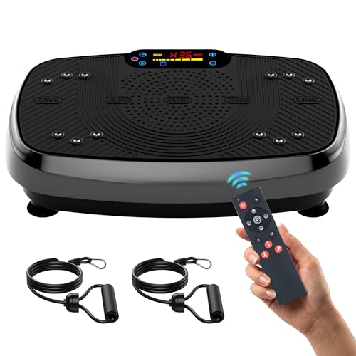 Image of Homesy Vibration Plate Exercise Machine, Vibrating Plate for Lymphatic Drainage, Full Body Shake Platform Board for Home Fitness and Fat Burning, Sport Gym Equipment for Women Men