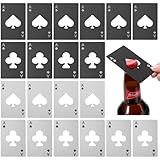 80pcs Poker Destapador de Cerveza, Destapadores de Recuerdos, Abrebotellas de Acero Inoxidable, Abridor de Botellas para...