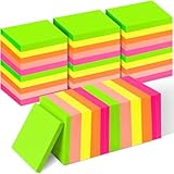 35 Pack Sticky Notes Bulk 3 x 3 In Self Stick Notes Pads Colorful Posted Note in 5 Bright Color...