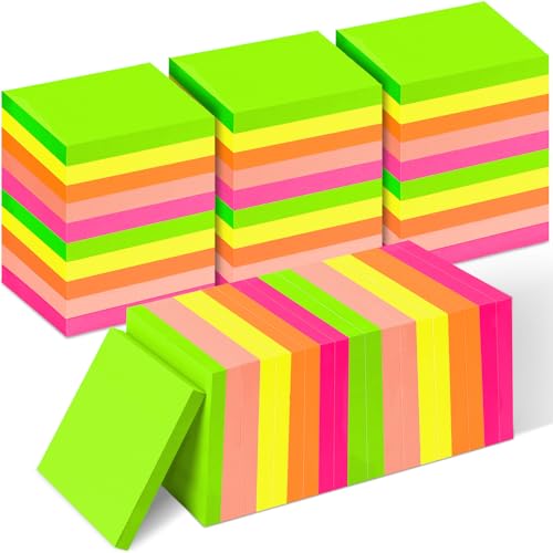 35 Pack Sticky Notes Bulk 3 x 3 In Self Stick Notes Pads Colorful Posted Note in 5 Bright Color...