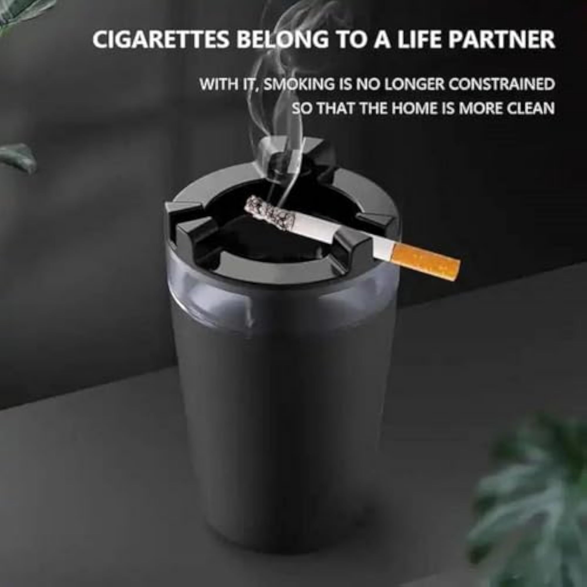 Car Ashtray With Water Tank Smell Proof
