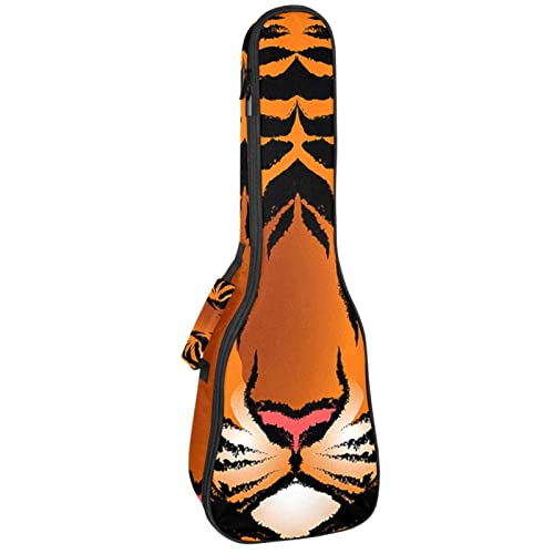 Housse ukulélé ténor à motif tigre pour emporter votre musique partout en voyage