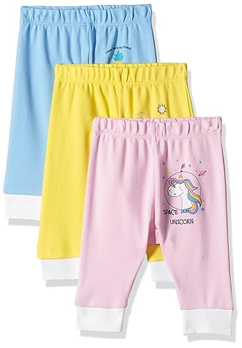 Amazon Brand - Jam & Honey Baby Boys & Girls Printed Joggers || 100% Soft & Pure Cotton || Comfortable & Durable Knitted || Lightweight Unisex Joggers (Pack of 3 & 5)