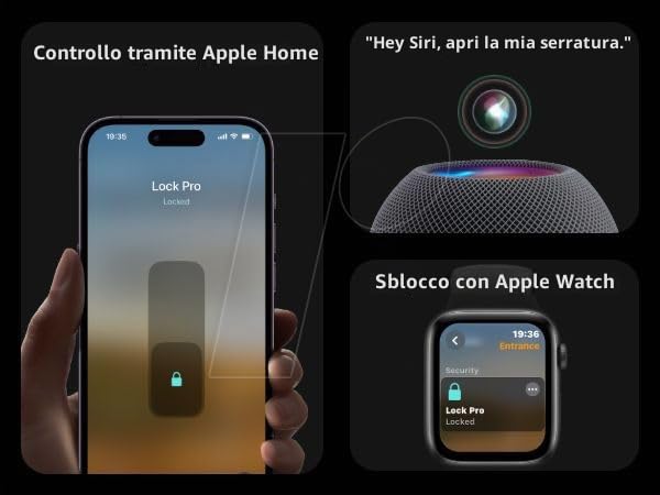 SwitchBot Smart Lock Pro serratura elettronica per porta nera
