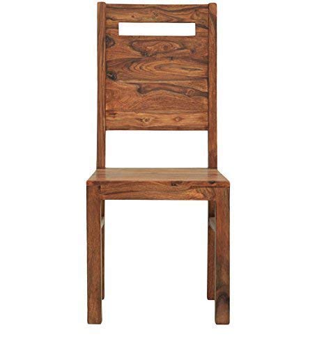 Image of Solid Sheesham Wood Dining Chairs Only | Wooden Set of 2 Dinning Chair for Kitchen & Dining Room | Rosewood, Brown Finish