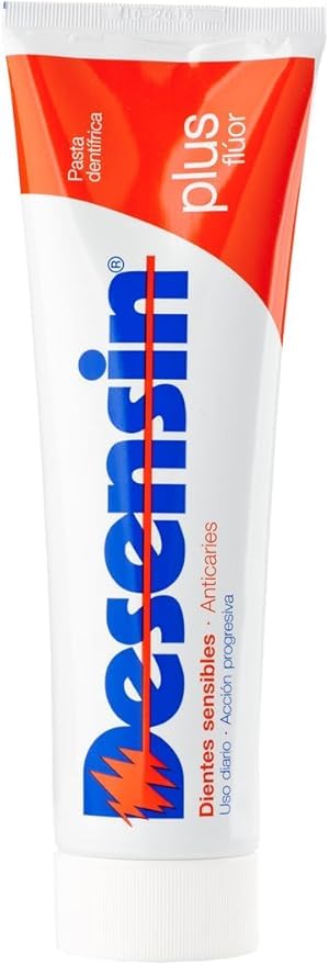 PACK AHORRO DESENSIN PLUS FLUOR 75ML 2 unidades Pasta Dentífrica Menta para Uso Diario. Efecto Desensibilizante, Anticaries y Protección.