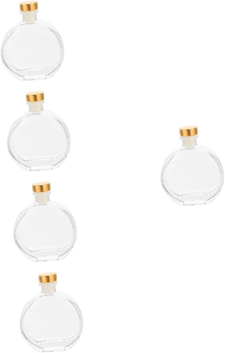 PRETYZOOM 5sets Bottle Refillable Glass Diffuser Stopper for Home Scent Distribution Stylish Volatile Container