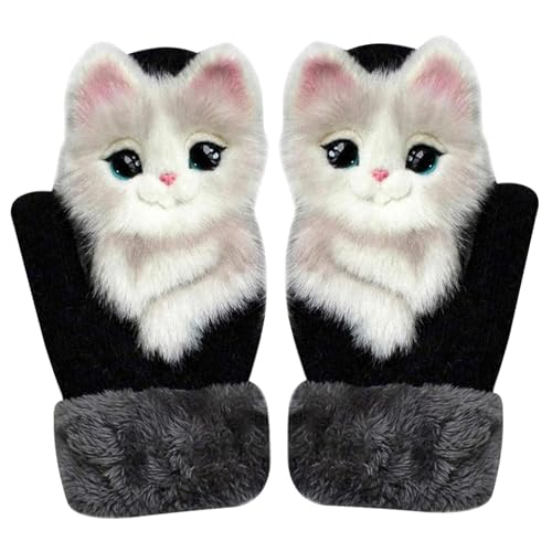 Gants de chat pour adultes contre les mains gelées en hiver