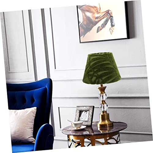 Image of Uonlytech Green Lamp Shades Vintage Decor Lamp Shade Lamp Shades for Table Lamps Metal Green Desk Lamp Accessories Retro Decor Lampshade
