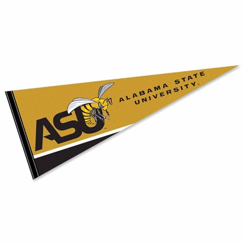 College Flags & Banners Co. Alabama State Hornets Wordmark Logo Pennant Flag