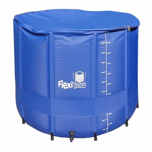 FlexiTank Collapsible Reservoir Water Tank Water Storage Barrel Container Portable for Garden Plants Gardening Greenhouse (265 gallons)