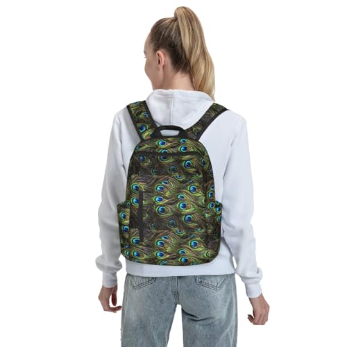 Sac à dos léger imprimé paon contre la fatigue des trajets quotidiens - 7