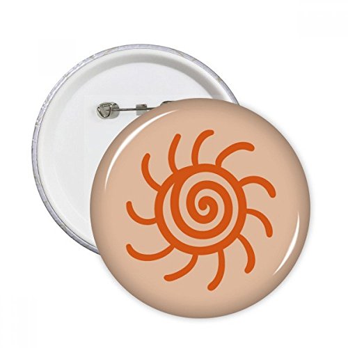 Badge soleil orange pour personnaliser vos vestes d'été