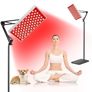 Red Light Therapy for Body Face, Infrared Light Therapy with Stand, Red Lights Therapy Lamp Panel, LED 660nm 850nm Near Infrared Redlight Therapy Device for Full Body Skin Home