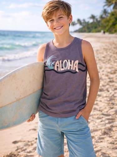 Image of Totz Touch Boys Regular Fit Sleeveless T Shirt / Tees / Vest / Baniyan | Pure Cotton 180 Gsm | Kids Casual Round Collar Tshirts (Pack 5 | Size Options - 0-6 Months / 12-24 Months / 2-3 Years / 3-4 Years / 4-5 Years)