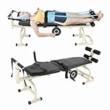 Traction Bed Folding Massage Bed Table Cervical and Lumbar Traction Bed Back Stretch Bench Body Stretching Device