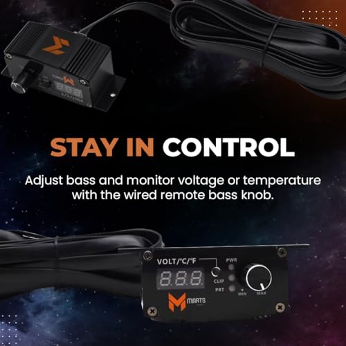 Image of Marts Digital 3000W Class D Full-Range Mono Amplifier MFD3000, 1-Ohm Stable | Compact Car Audio Amp for Subs & Speakers, Clean Power, Bass Boost, Variable LPF /HPF